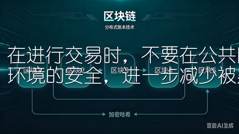 在进行交易时，不要在公共网络环境下进行投资操作，确保网络环境的安全，进一步减少被黑客攻击的风险。